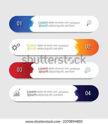 Infographic Vector abstract design web banner template.Modern banner.