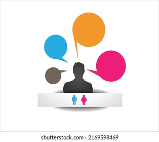 Infographic vector blue and pink with white background