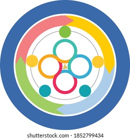 diagrama de plan gráfico de infografía vectorial