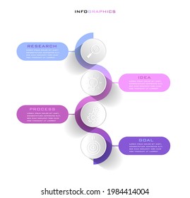 Infographic. Vector business template for presentation.