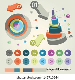 infographic vector color set