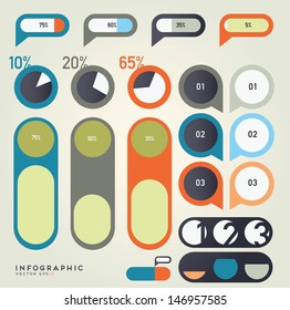 infographic vector color set