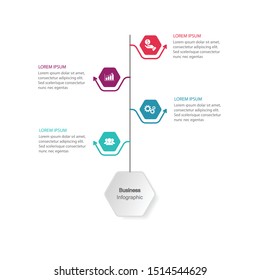Infographic vector, cycle diagram, graph. Presentation chart. Business concepts, parts, steps, processes. Visualization of infographic data. Startup template. - Vector