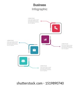 Infographic vector, cycle diagram, graph. Presentation chart. Business concepts, parts, steps, processes. Visualization of infographic data. Startup template. - Vector