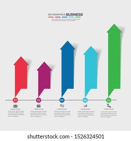 Infographic vector, cycle diagram, graph. Presentation chart. Business concepts, parts, steps, processes. Visualization of infographic data. Startup template. - Vector
