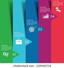 Infographic vector, cycle diagram, graph. Presentation chart. Business concepts, parts, steps, processes. Visualization of infographic data. Startup template. - Vector