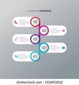 Infographic vector, cycle diagram, graph. Presentation chart. Business concepts, parts, steps, processes. Visualization of infographic data. Startup template. - Vector