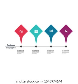 Infographic vector, cycle diagram, graph. Presentation chart. Business concepts, parts, steps, processes. Visualization of infographic data. Startup template. - Vector