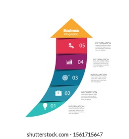 Infographic vector, cycle diagram, graph. Presentation chart. Business concepts, parts, steps, processes. Visualization of infographic data. Startup template. - Vector