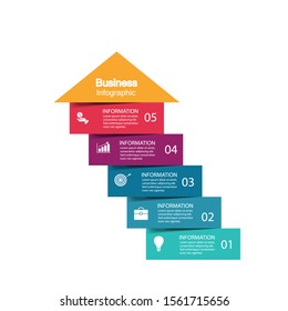 Infographic vector, cycle diagram, graph. Presentation chart. Business concepts, parts, steps, processes. Visualization of infographic data. Startup template. - Vector