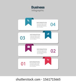 Infographic vector, cycle diagram, graph. Presentation chart. Business concepts, parts, steps, processes. Visualization of infographic data. Startup template. - Vector