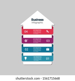 Infographic vector, cycle diagram, graph. Presentation chart. Business concepts, parts, steps, processes. Visualization of infographic data. Startup template. - Vector