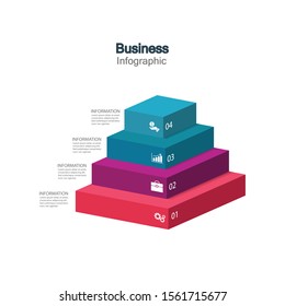 Infographic vector, cycle diagram, graph. Presentation chart. Business concepts, parts, steps, processes. Visualization of infographic data. Startup template. - Vector