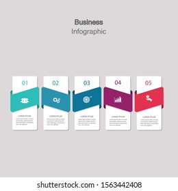Infographic vector, cycle diagram, graph. Presentation chart. Business concepts, parts, steps, processes. Visualization of infographic data. Startup template. - Vector