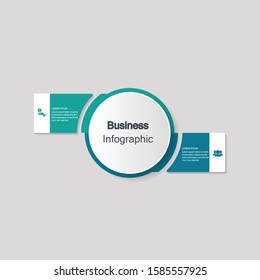 Infographic vector, cycle diagram, graph. Presentation chart. Business concepts, parts, steps, processes. Visualization of infographic data. Startup template. - Vector