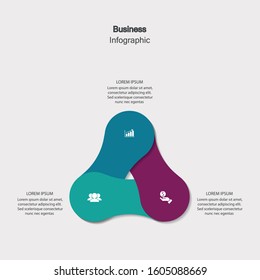 Infographic vector, cycle diagram, graph. Presentation chart. Business concepts, parts, steps, processes. Visualization of infographic data. Startup template. - Vector
