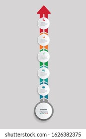 Infographic vector, cycle diagram, graph. Presentation chart. Business concepts, parts, steps, processes. Visualization of infographic data. Startup template. - Vector