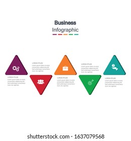 Infographic vector, cycle diagram, graph. Presentation chart. Business concepts, parts, steps, processes. Visualization of infographic data. Startup template. - Vector