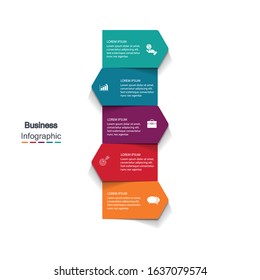 Infographic vector, cycle diagram, graph. Presentation chart. Business concepts, parts, steps, processes. Visualization of infographic data. Startup template. - Vector