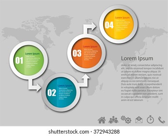 Infographic vector design background with place for your text