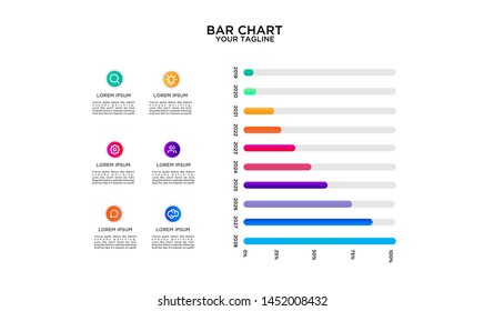 Infographic Vector Design Template. Business Data Visualization Timeline with Marketing Icons most useful can be used for presentation, diagrams, annual reports