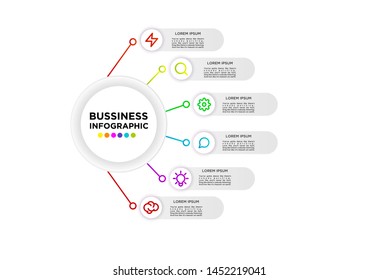 Five Steps Infographic Process Chart 5 Stock Vector (Royalty Free ...