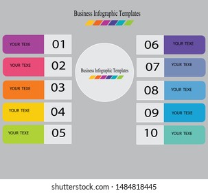 Infographic Vector Design Template. Business Data Visualization Timeline 