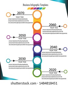 Infographic Vector Design Template. Business Data Visualization Timeline 
