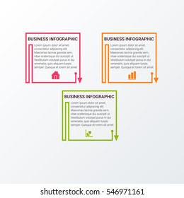 Infographic vector design template. Can be used for workflow processes, banner, diagram, number options, work plan, web design.
