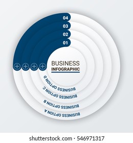 Infographic vector design template. Can be used for workflow processes, banner, diagram, number options, work plan, web design.