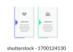 Infographic. Vector Infographic design template with icons and2 numbers options or steps. Can be used for process diagram, presentations, workflow layout, banner, flow chart, info graph.