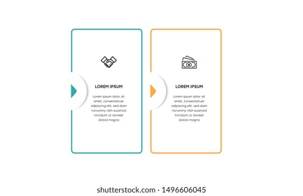Infographic. Vector Infographic design template with icons and 3 numbers options or steps. Can be used for process diagram, presentations, workflow layout, banner, flow chart, info graph.