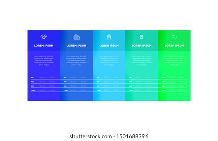 Infographic. Vector Infographic design template with icons and 5 numbers options or steps. Can be used for process diagram, presentations, workflow layout, banner, flow chart, info graph.
