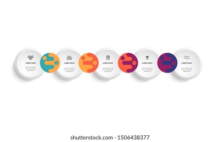 Infographic. Vector Infographic design template with icons and 5 numbers options or steps. Can be used for process diagram, presentations, workflow layout, banner, flow chart, info graph.