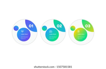 Infographic. Vector Infographic design template with icons and 3 numbers options or steps. Can be used for process diagram, presentations, workflow layout, banner, flow chart, info graph.