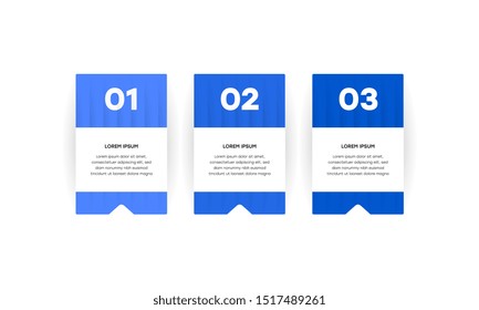 Infographic. Vector Infographic design template with icons and 3 numbers options or steps. Can be used for process diagram, presentations, workflow layout, banner, flow chart, info graph.