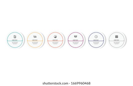 Infographic. Vector Infographic design template with icons and 4 numbers options or steps. Can be used for process diagram, presentations, workflow layout, banner, flow chart, info graph.