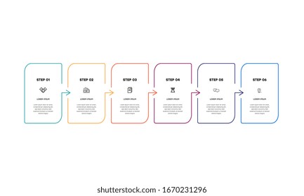 Infographic. Vector Infographic design template with icons and 4 numbers options or steps. Can be used for process diagram, presentations, workflow layout, banner, flow chart, info graph.