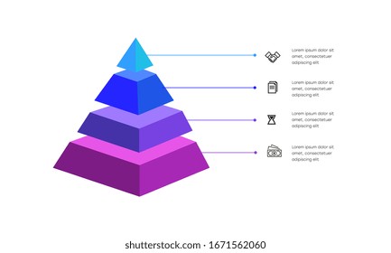 Infografía. Plantilla de diseño de infografía vectorial con iconos y 4 opciones de números o pasos.  Se puede utilizar para diagrama de procesos, presentaciones, diseño de flujo de trabajo, banner, diagrama de flujo, gráfico de información.