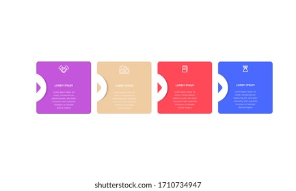   Infografía. Plantilla de diseño de infografía vectorial con iconos y 3 opciones de números o pasos. Se puede utilizar para diagrama de procesos, presentaciones, diseño de flujo de trabajo, banner, diagrama de flujo, gráfico de información.