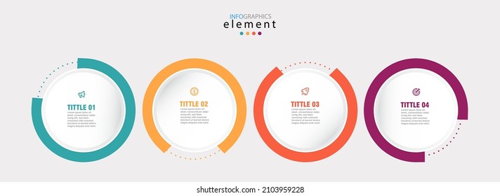 Infographic. Vector Infographic design template with icons and 4 numbers options or steps. Can be used for process diagram, presentations, workflow layout, banner, flow chart, info graph. Eps10