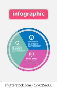 The infographic vector design template for illustration. Planning infographic design business infographic template with 3 options. Creative concept planning used for web banner, layout, workflows.
