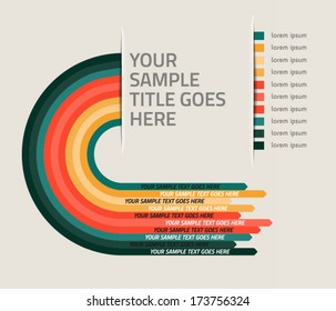 Infographic vector design template for presentations