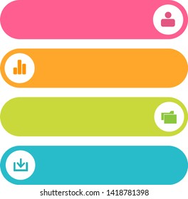 Infographic vector designs isolated on white. Colorful infographic vector. Progress, developments vector.