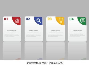 Infographic vector for diagrams, graphs and presentation banners.Vector illustration.