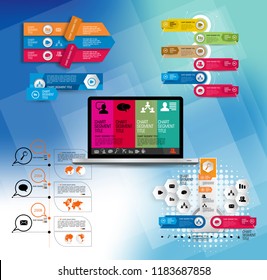 Infographic vector elements for business illustration