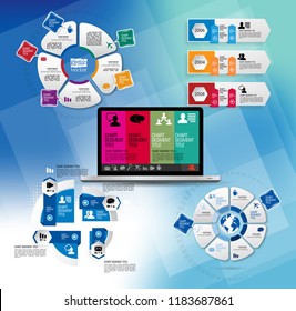 Infographic vector elements for business illustration