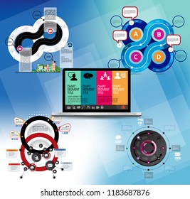 Infographic vector elements for business illustration