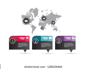 Elementos vectoriales infográficos para la ilustración empresarial