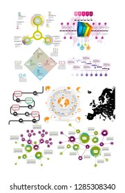 Infographic vector elements for business illustration